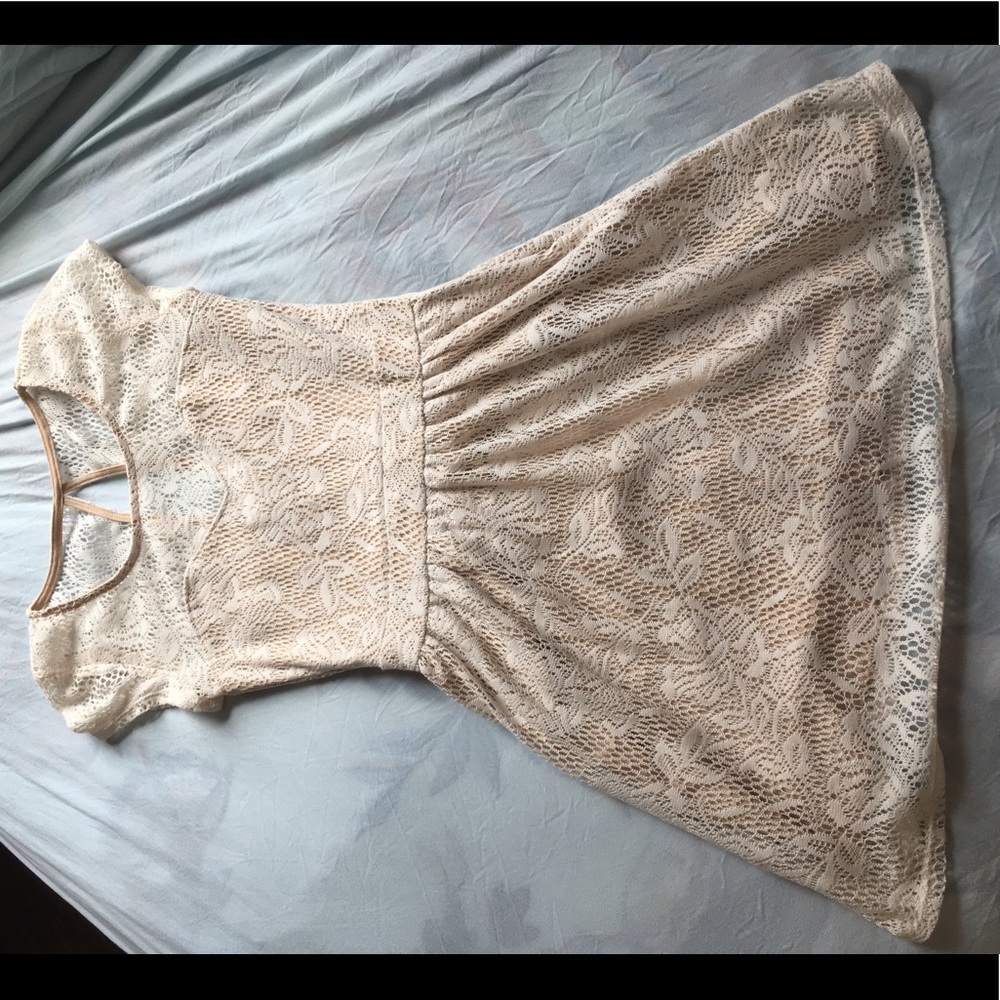 DONATED Speechless Small Ivory Lace Dress bridal shower - Picture 8 of 10